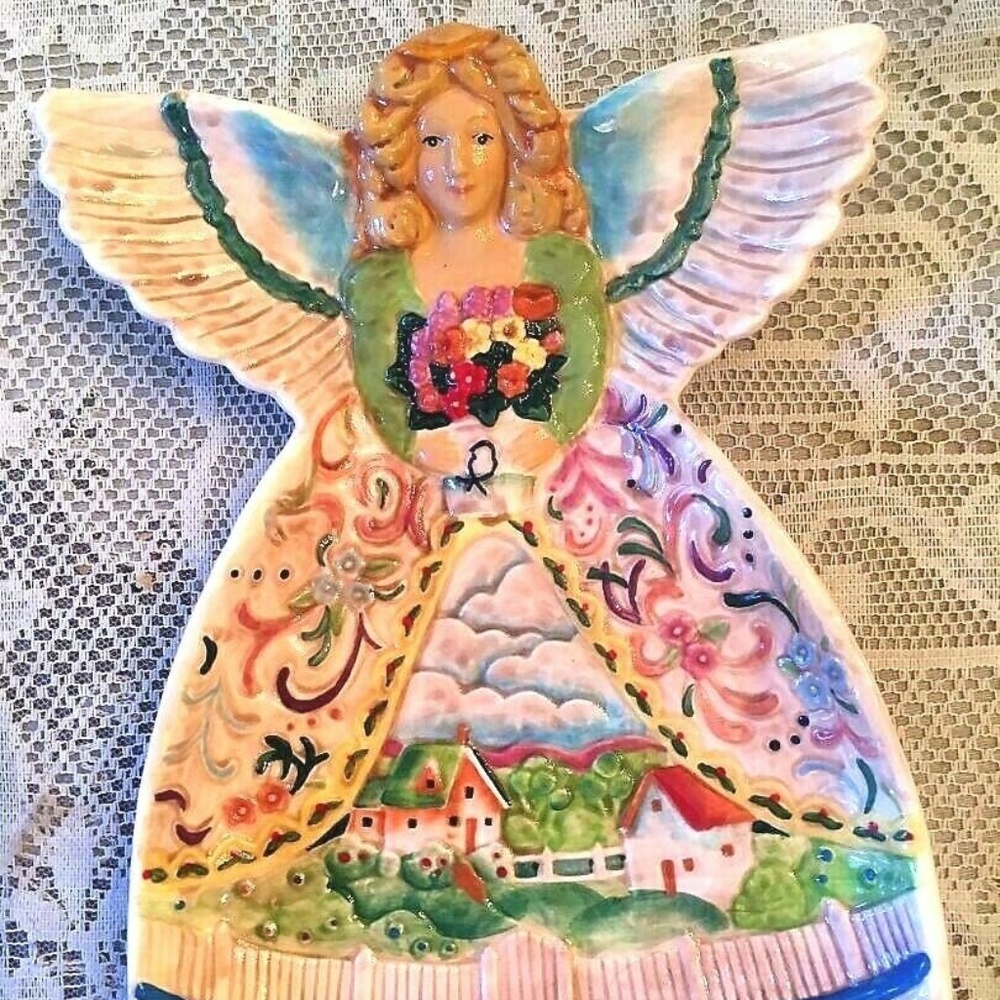 Jim Shore Angels-Four Seasons Christmas Plate